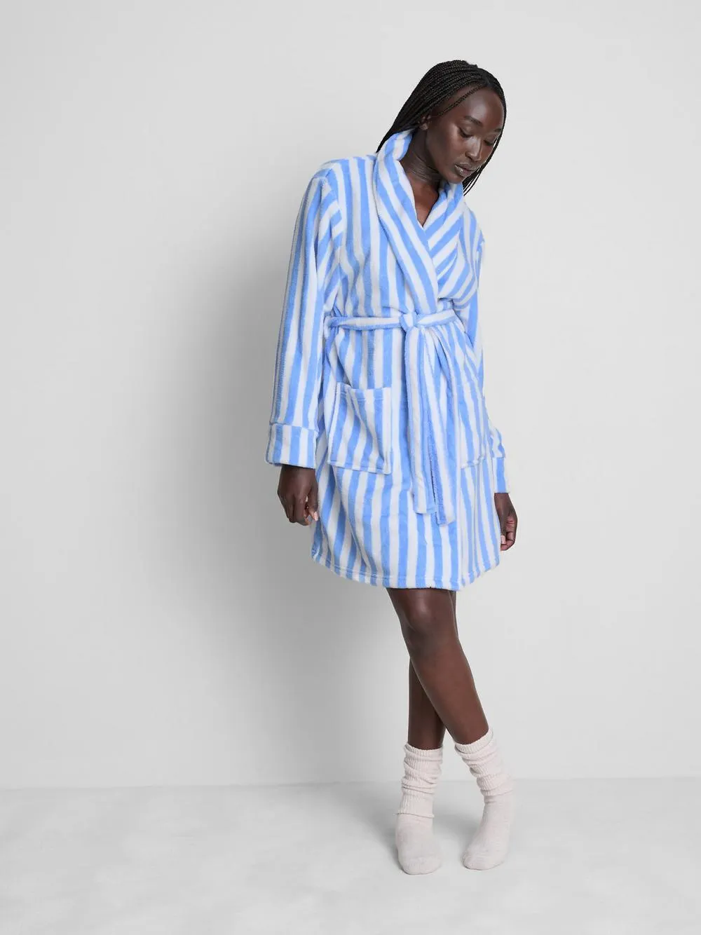 Kuscheliger Midi-Bademantel