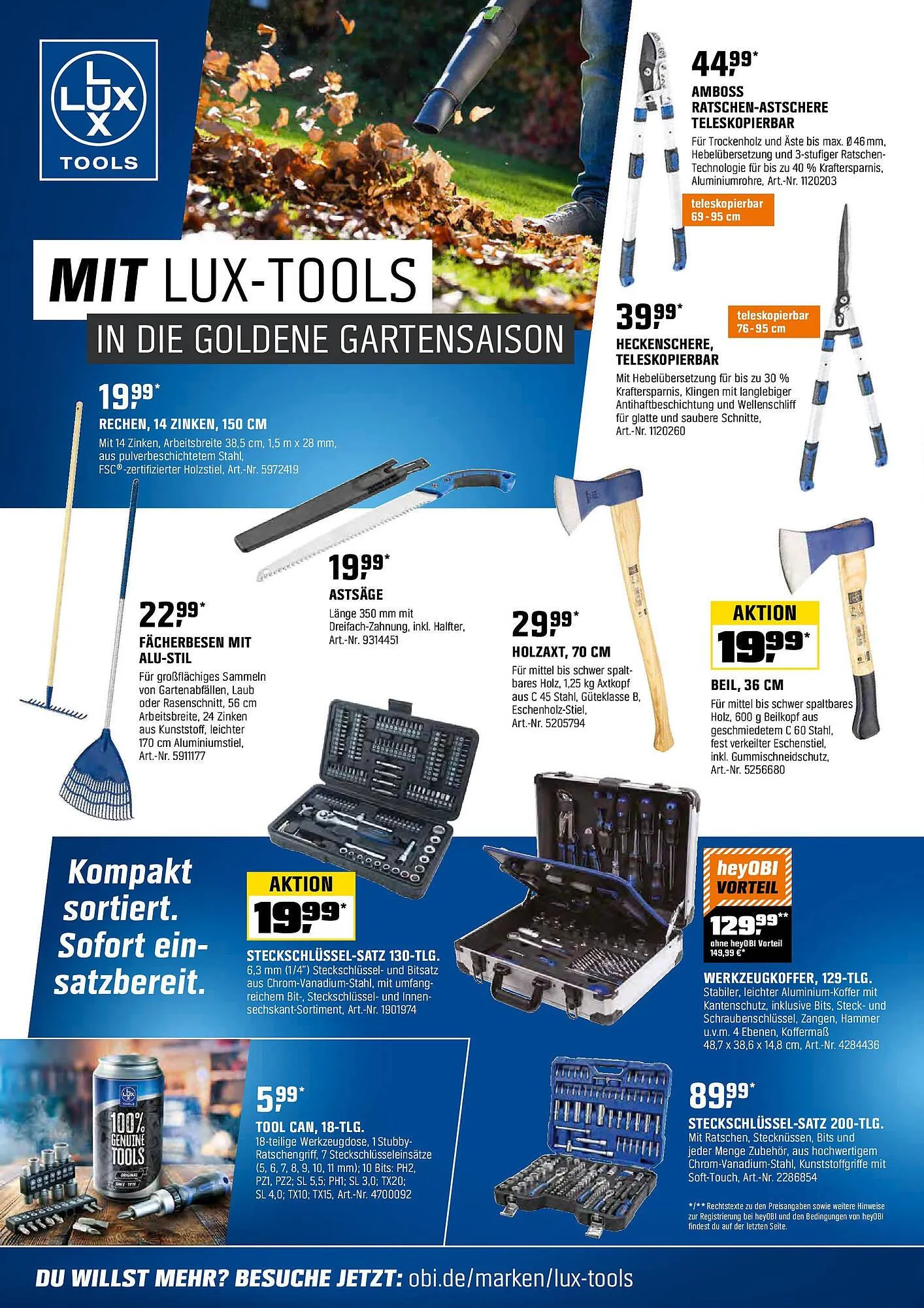 OBI Prospekt von 15. Oktober bis 31. Oktober 2025 - Prospekt seite 22