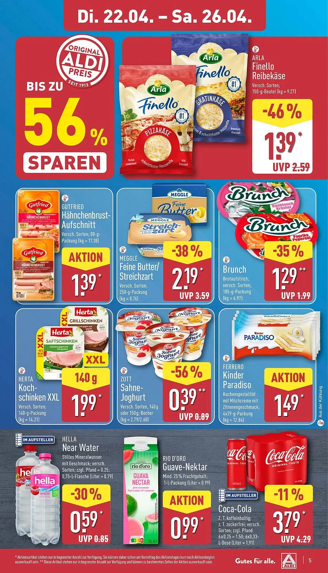 Aldi Nord Prospekt von 22. April bis 26. April 2025 - Prospekt seite 5