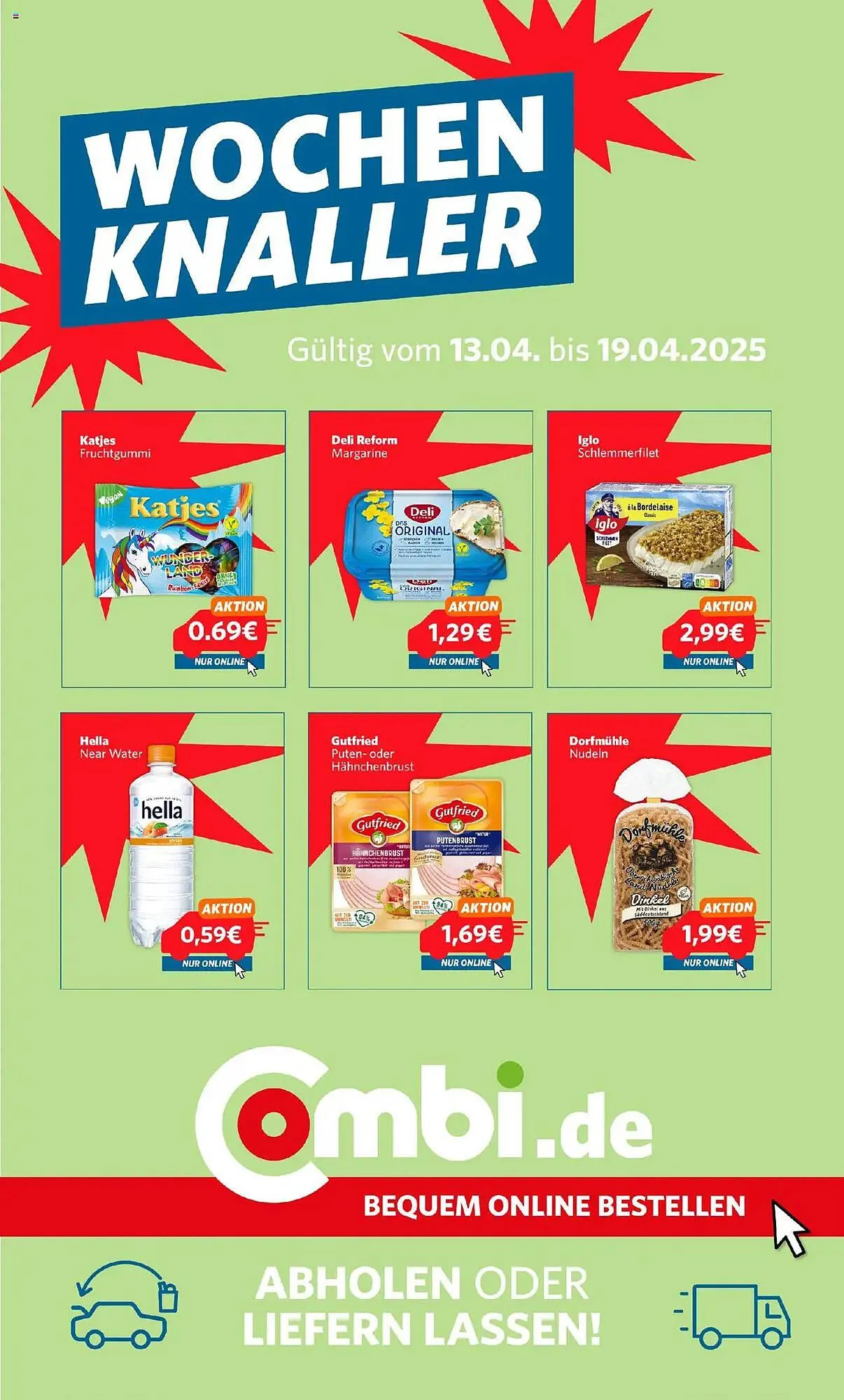 Combi Prospekt von 13. April bis 19. April 2025 - Prospekt seite 1