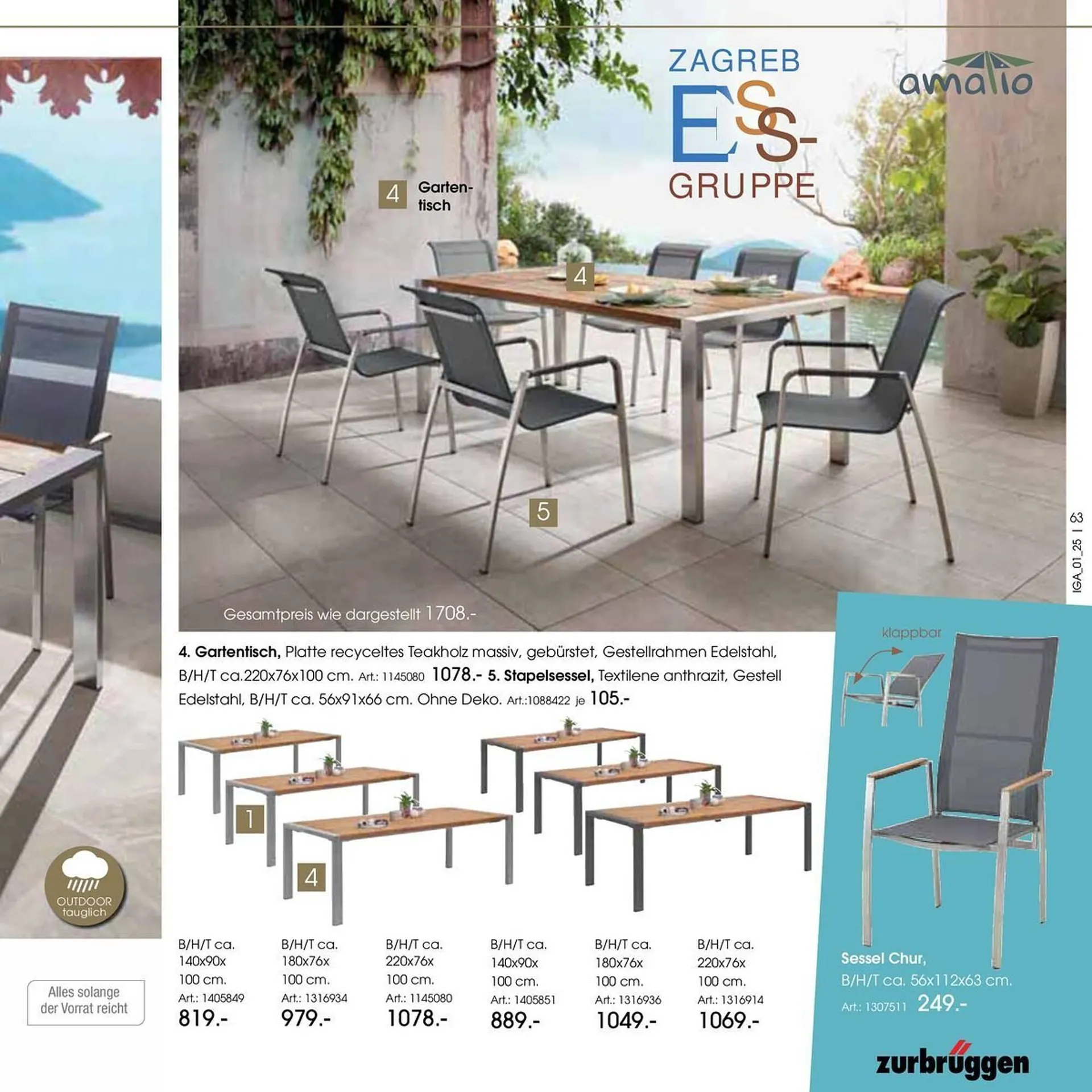 Zurbrüggen Prospekt von 14. Mai bis 31. August 2025 - Prospekt seite 63