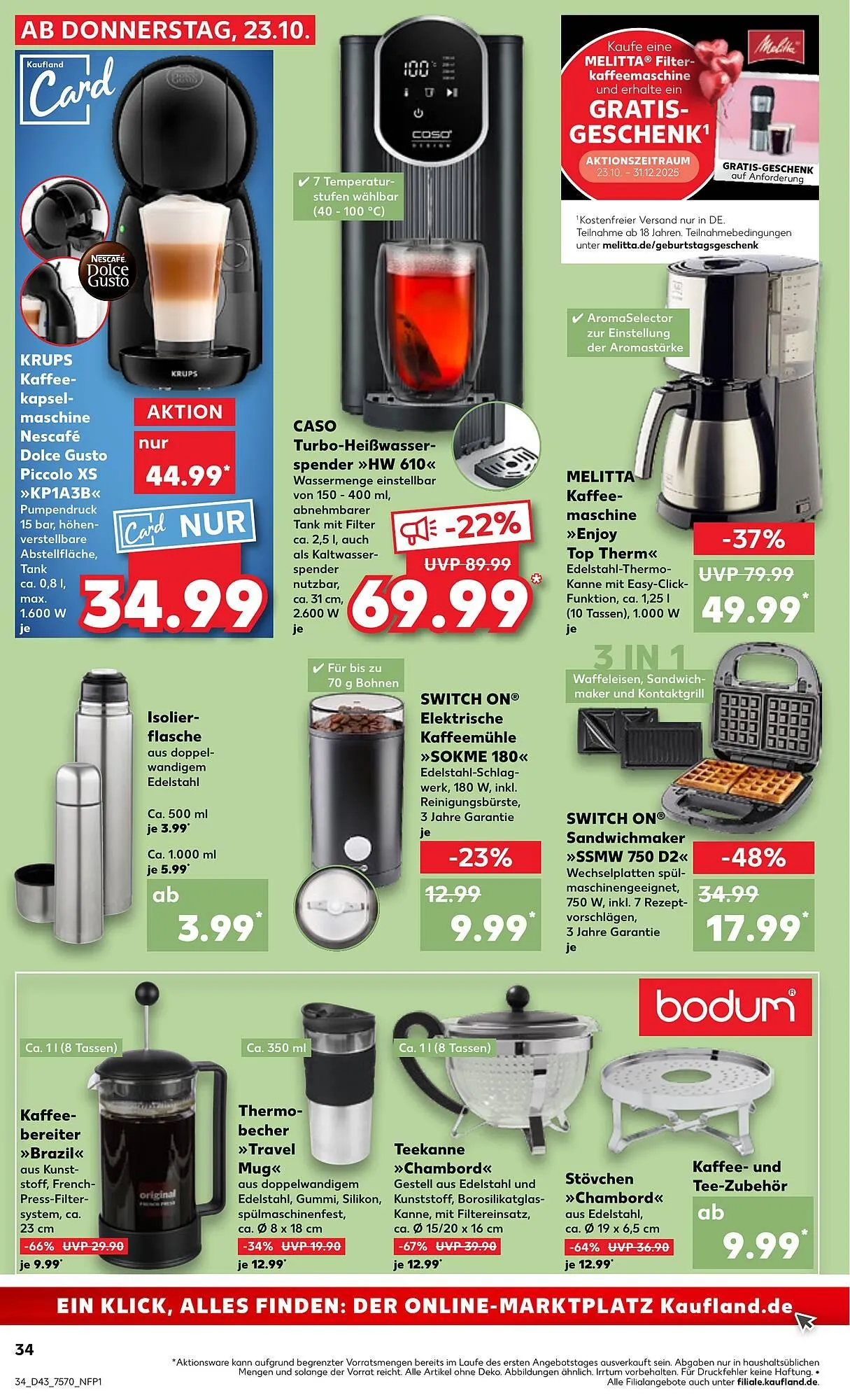 Kaufland Prospekt von 23. Oktober bis 29. Oktober 2025 - Prospekt seite 34