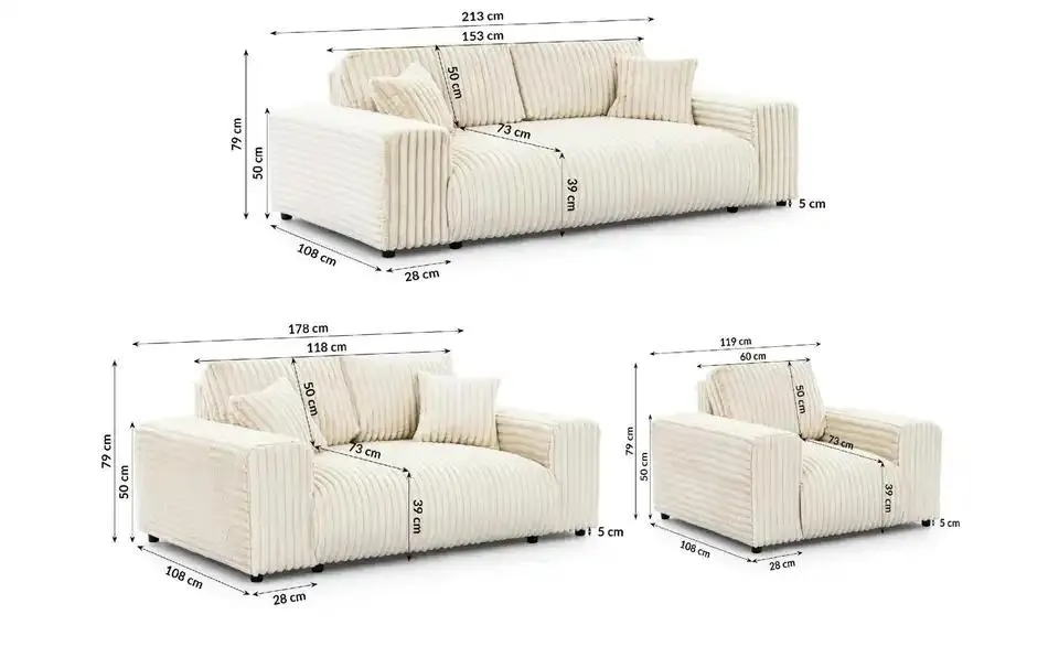 BHL 213|79|108 cm, Cordstoff