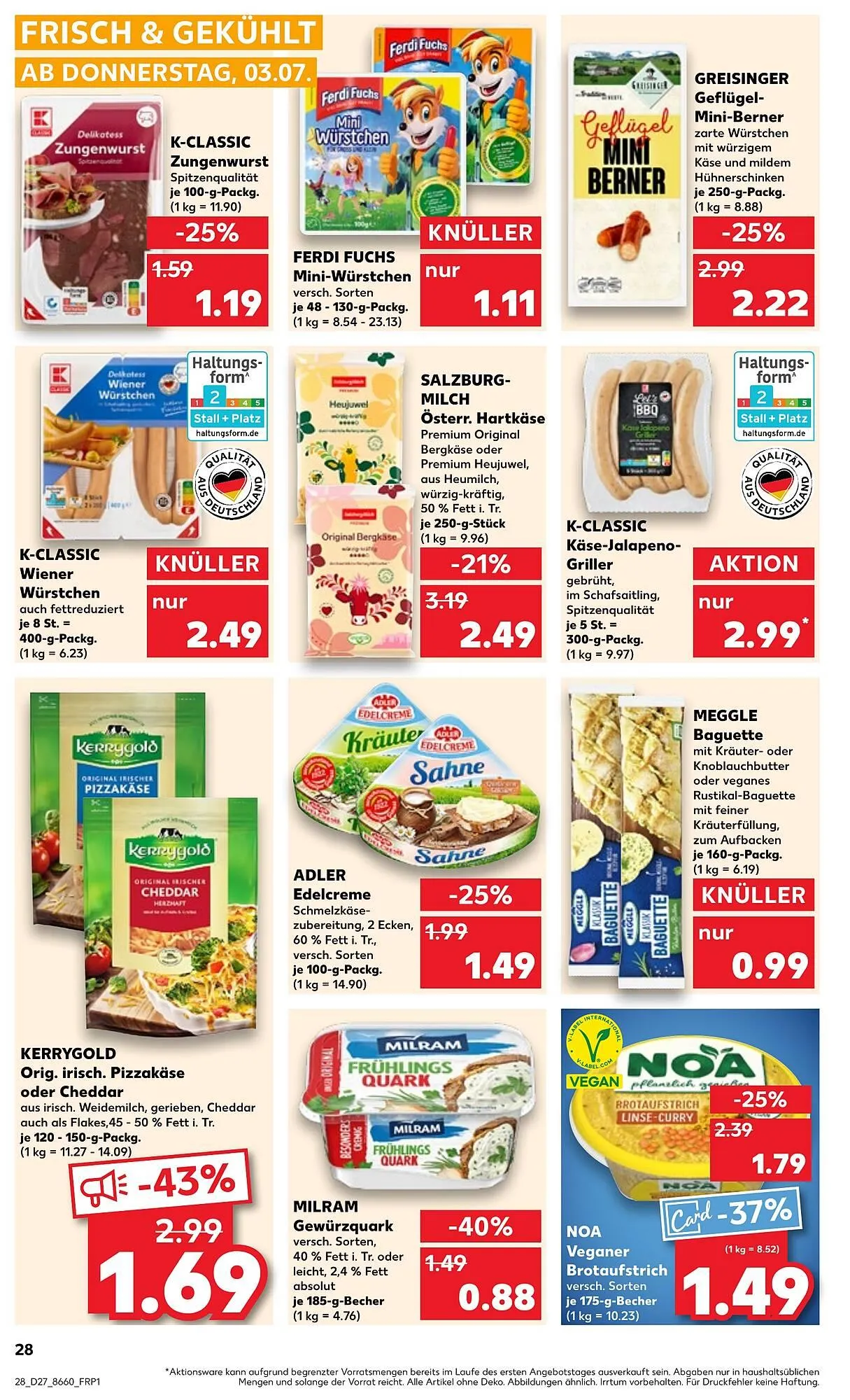 Kaufland Prospekt von 3. Juli bis 9. Juli 2025 - Prospekt seite 28