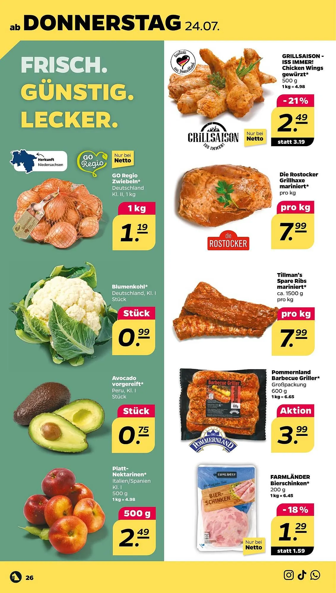 NETTO Prospekt von 21. Juli bis 26. Juli 2025 - Prospekt seite 26