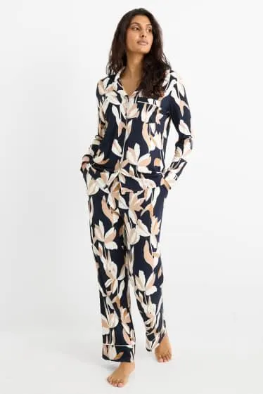 Viscose pyjamas - floral