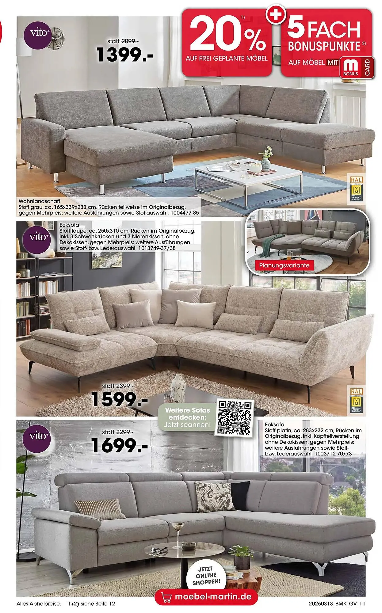 Möbel Martin Prospekt von 12. März bis 31. März 2026 - Prospekt seite 11