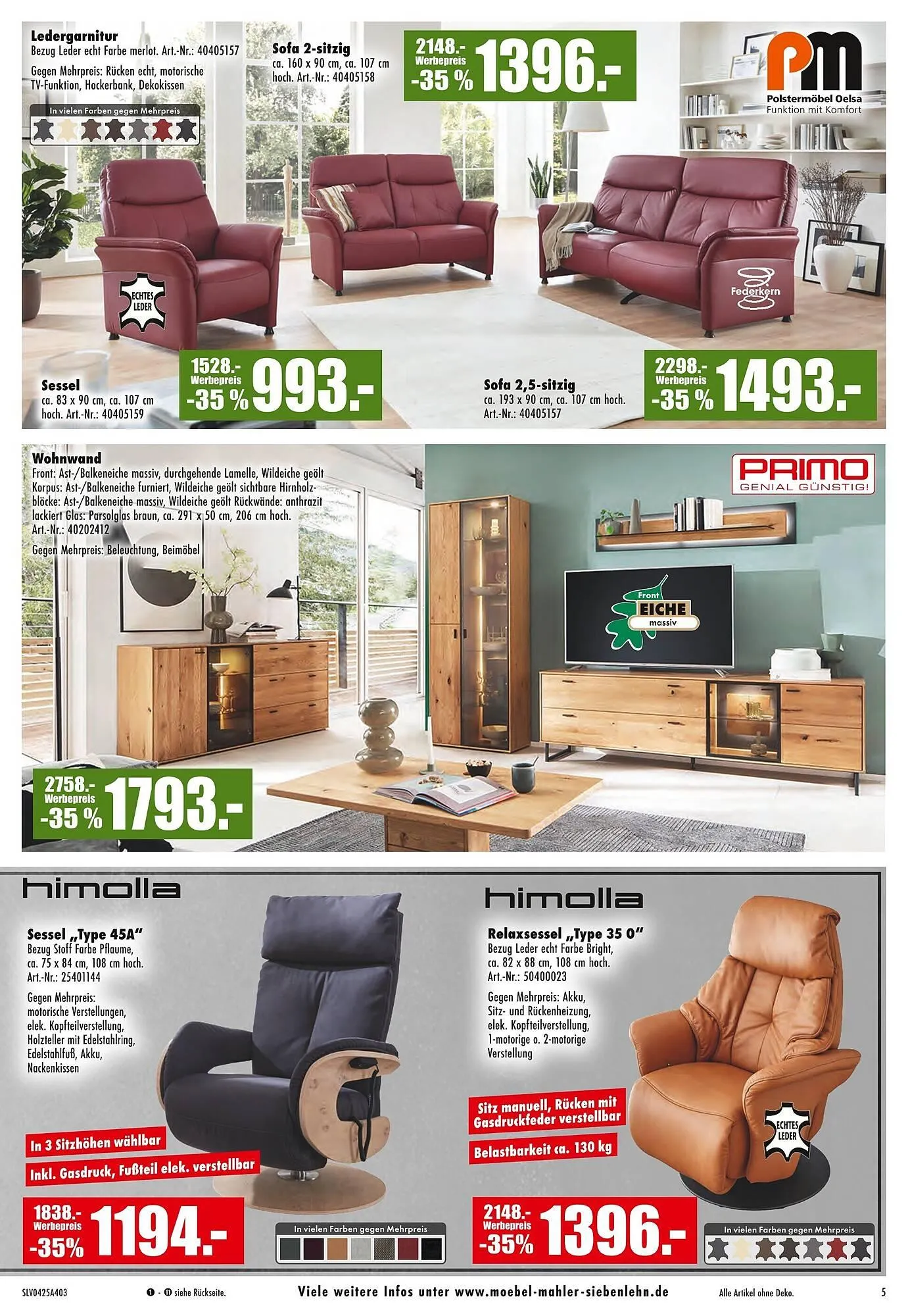 Möbel Mahler Prospekt von 26. März bis 1. April 2025 - Prospekt seite 5