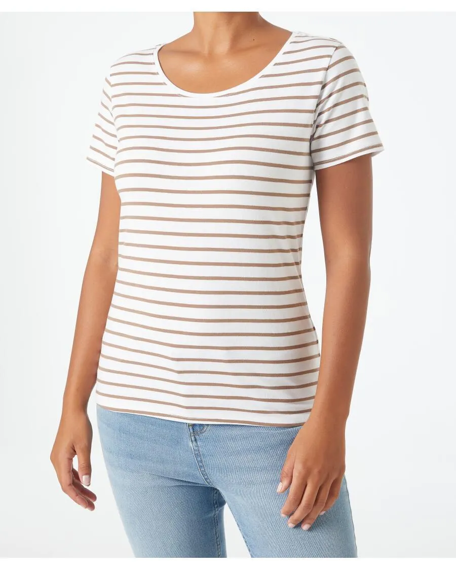 Gestreiftes Basic T-Shirt