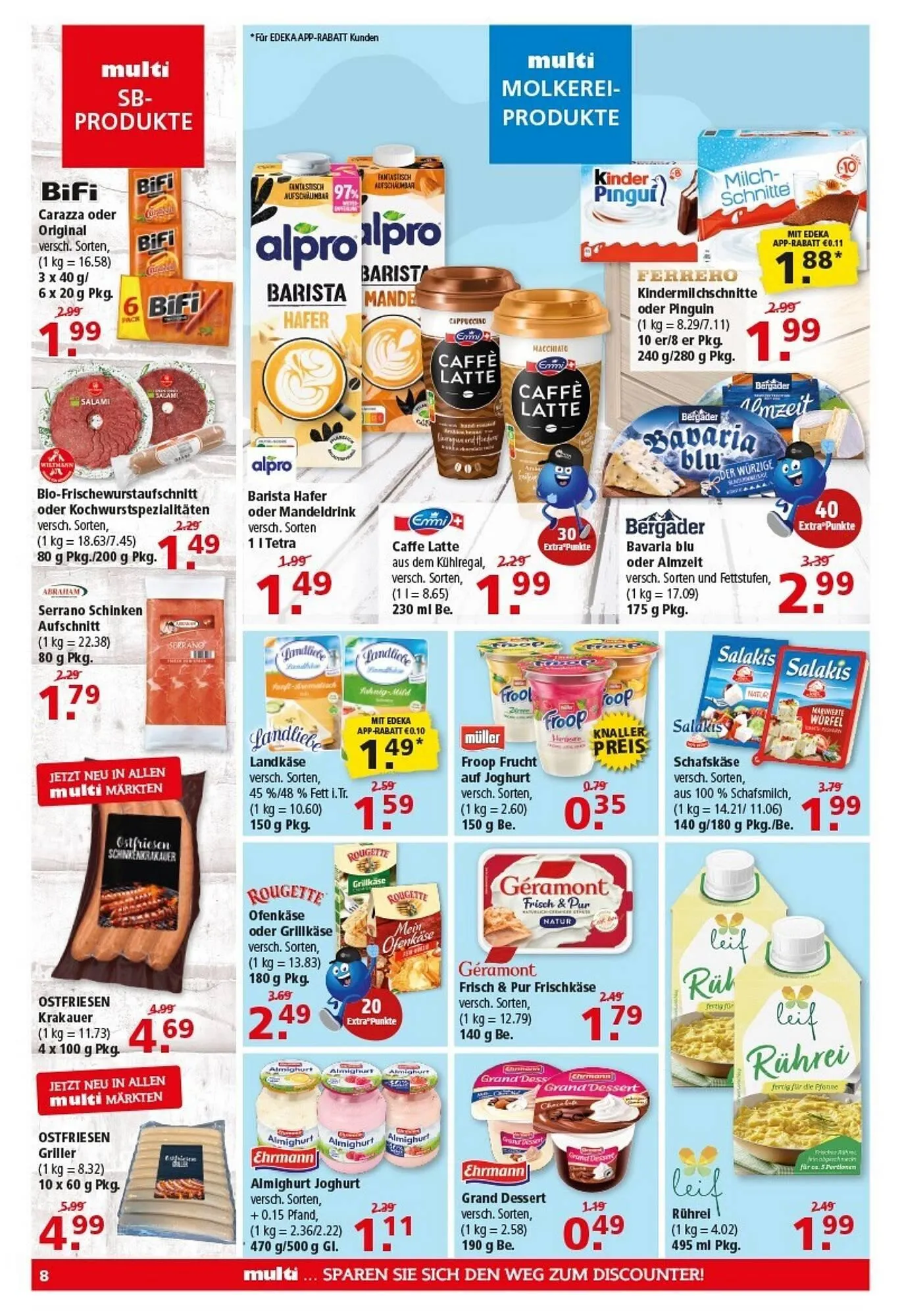 Multi Markt Prospekt von 14. Juli bis 19. Juli 2025 - Prospekt seite 8