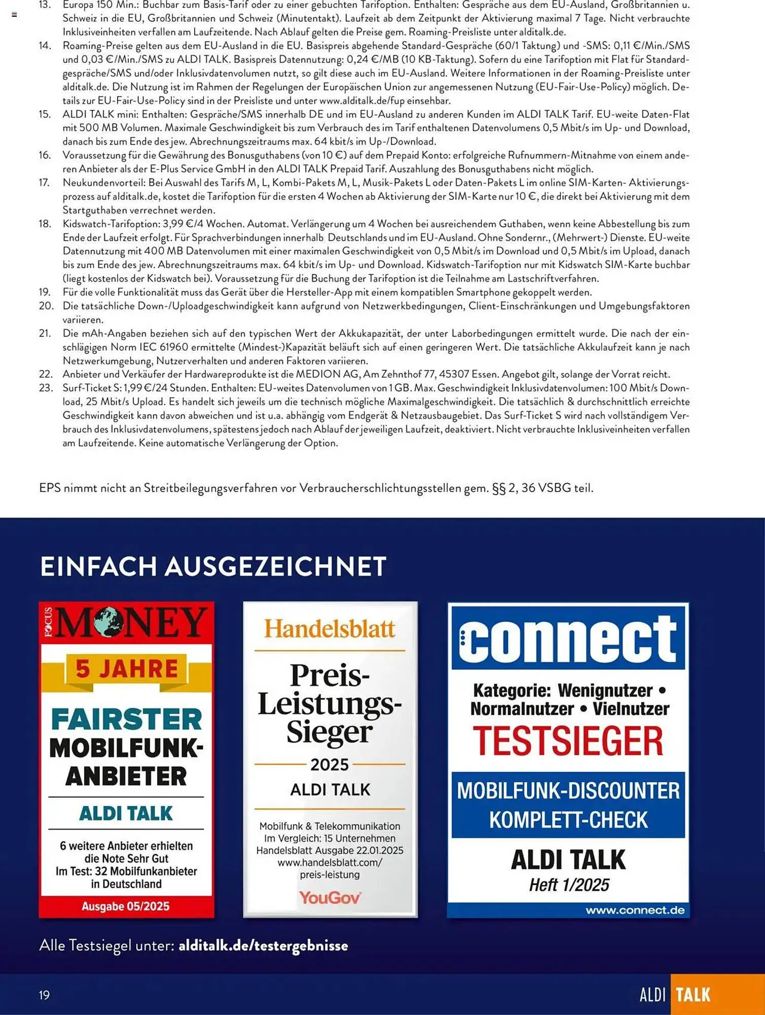 Aldi Nord Prospekt von 24. April bis 30. Mai 2025 - Prospekt seite 19