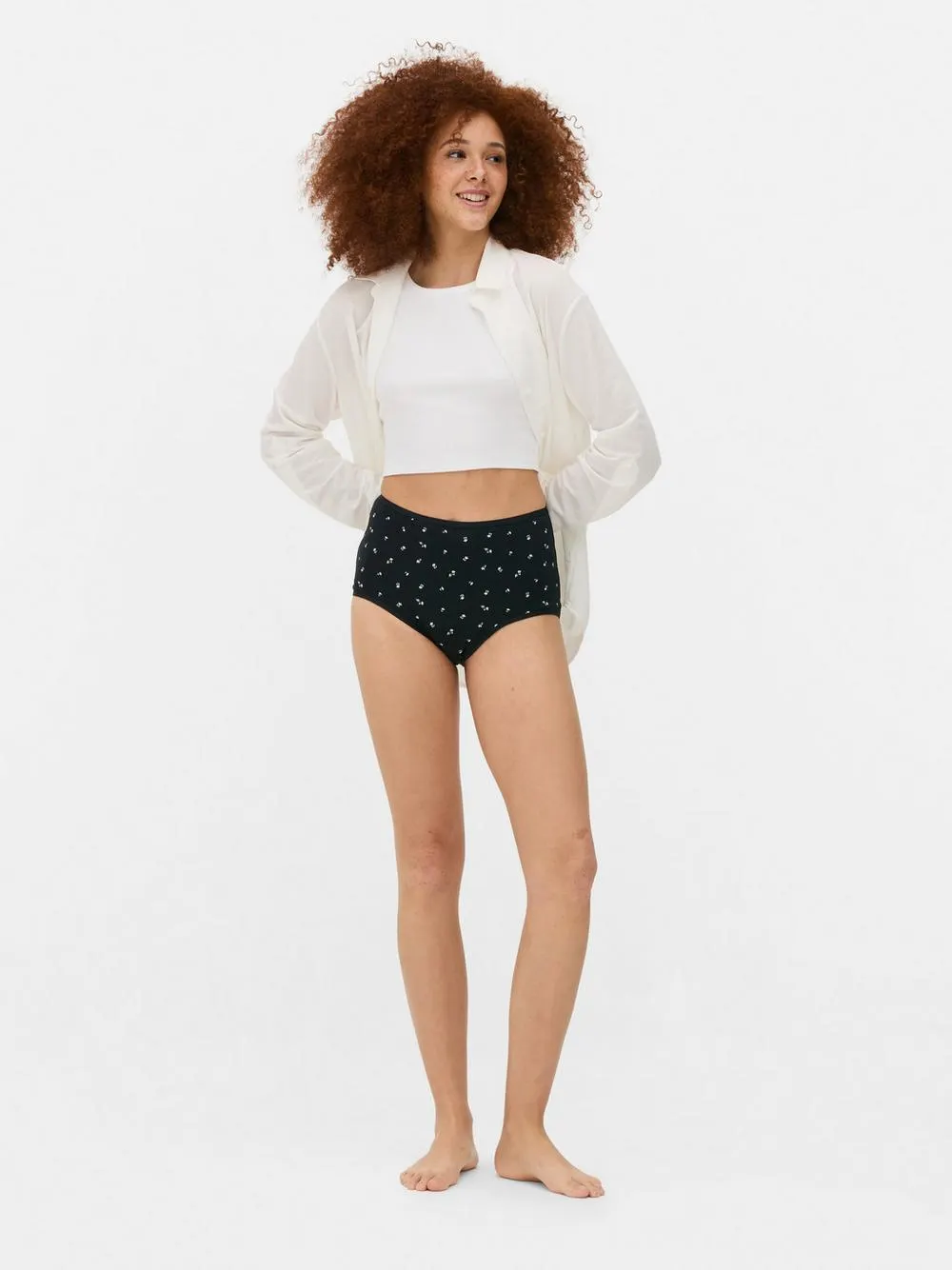 Periodenslips mit hohem Bund, 3er-Pack