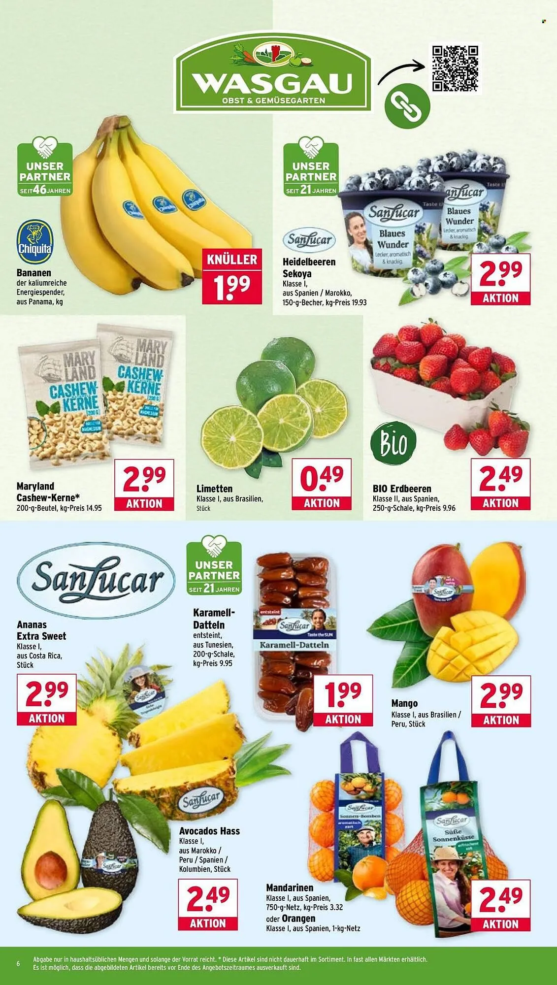 Wasgau Prospekt von 20. April bis 25. April 2026 - Prospekt seite 6