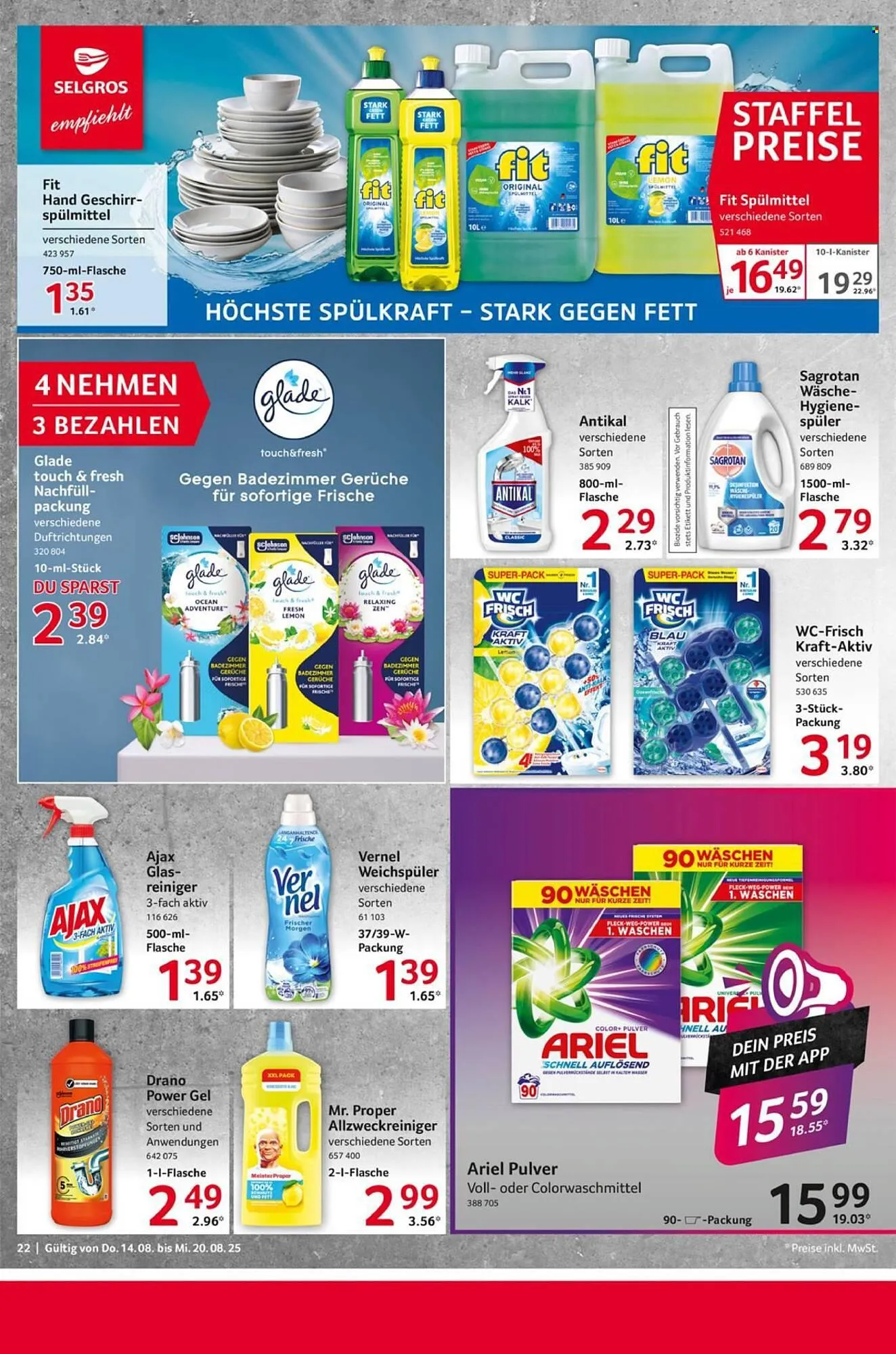 Selgros Prospekt von 14. August bis 20. August 2025 - Prospekt seite 22