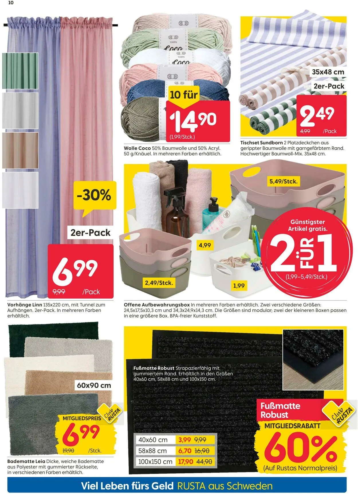 Rusta von 2. Juni bis 16. Juni 2025 - Prospekt seite 10