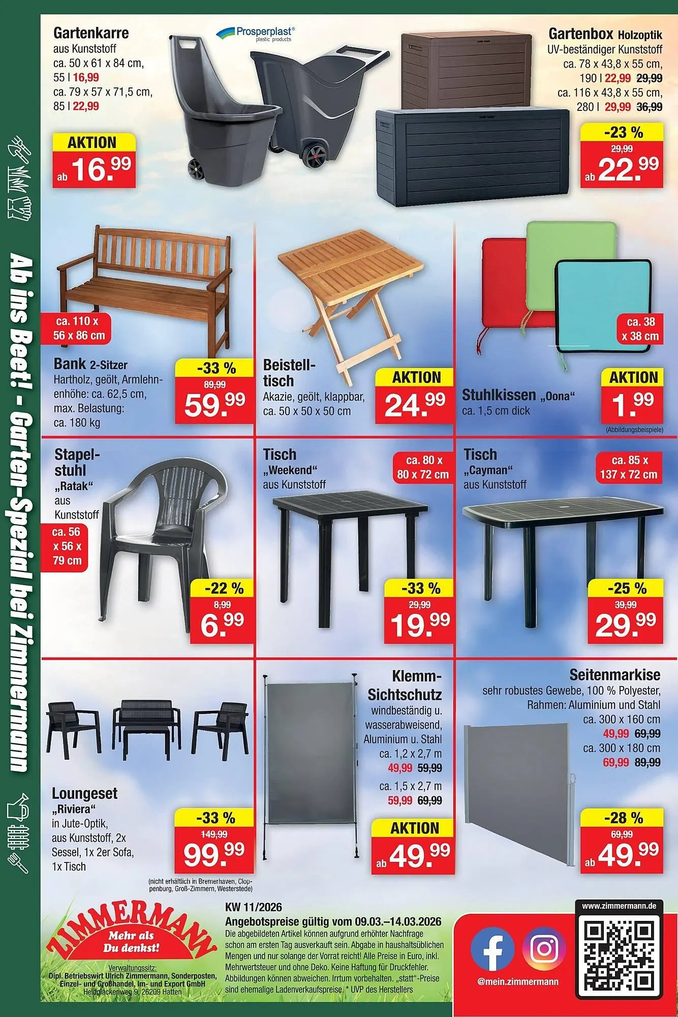 Zimmermann Prospekt von 9. März bis 14. März 2026 - Prospekt seite 18