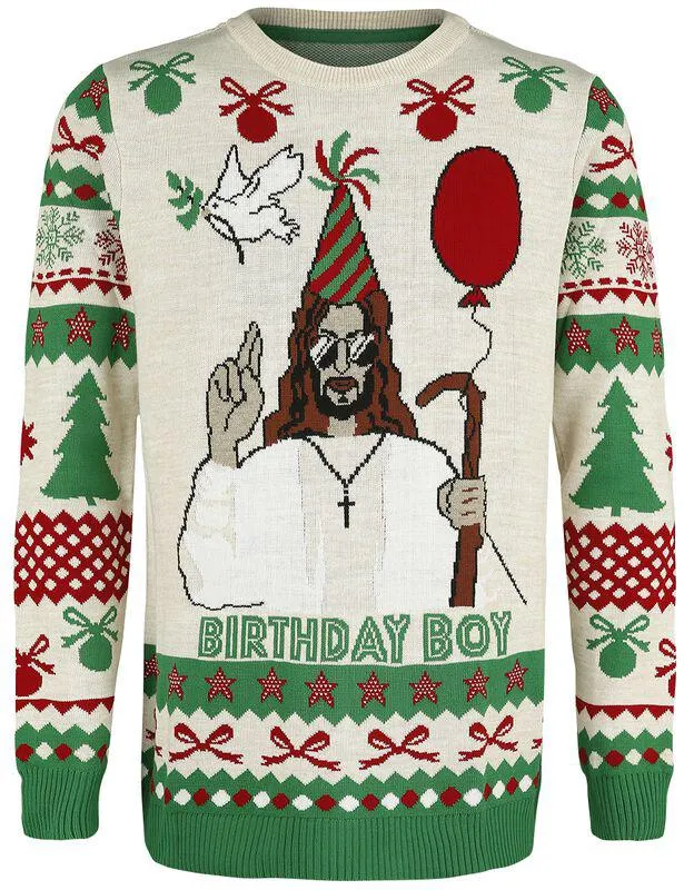 Birthday Boy | Christmas jumper | multicolore | Ugly Christmas Sweater