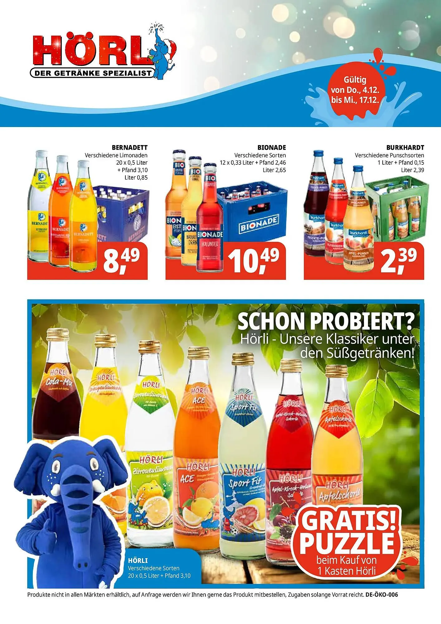 Hörl Getränke Prospekt von 3. Dezember bis 17. Dezember 2025 - Prospekt seite 4