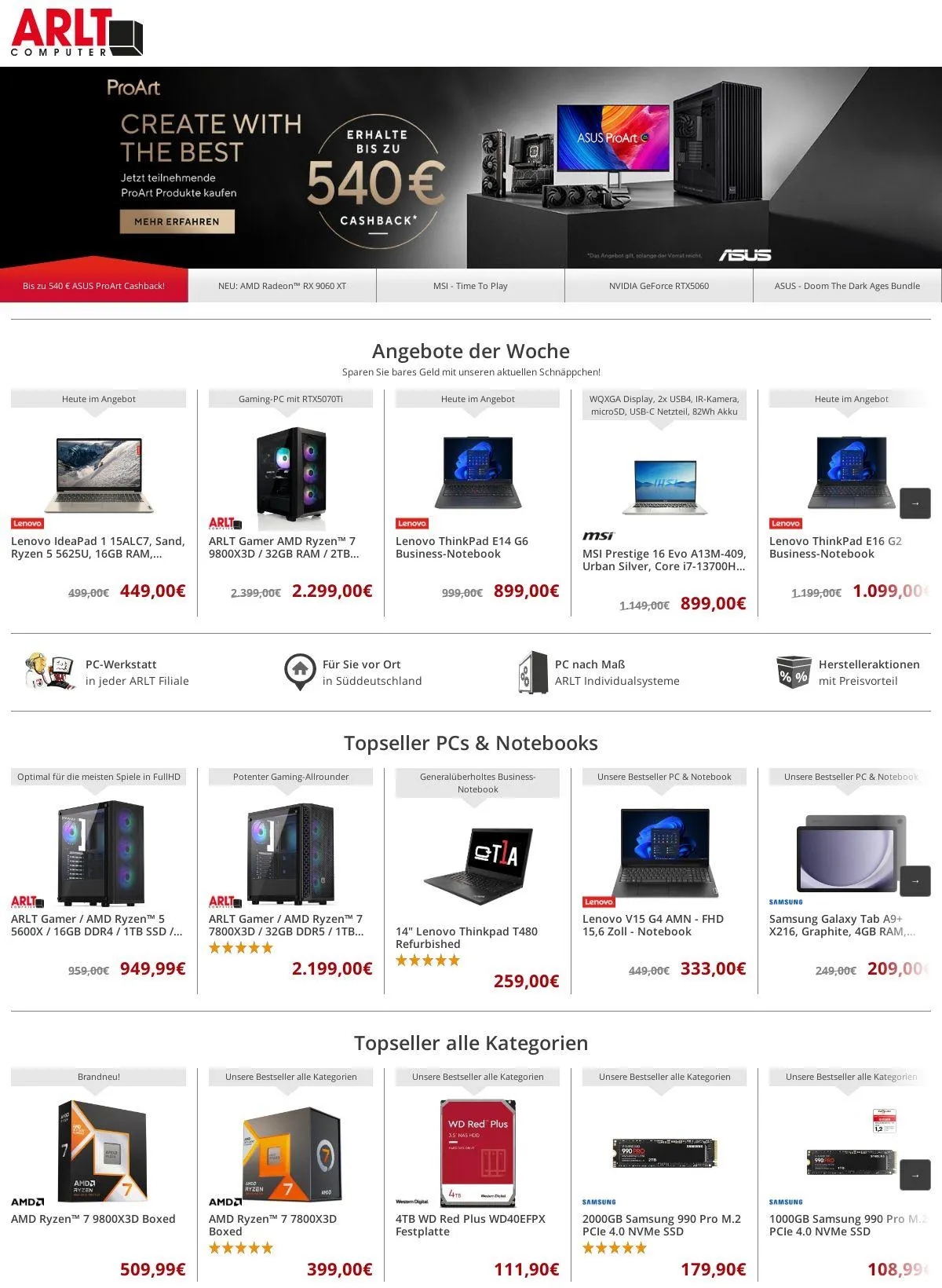 ARLT Computer Aktueller Prospekt - 1