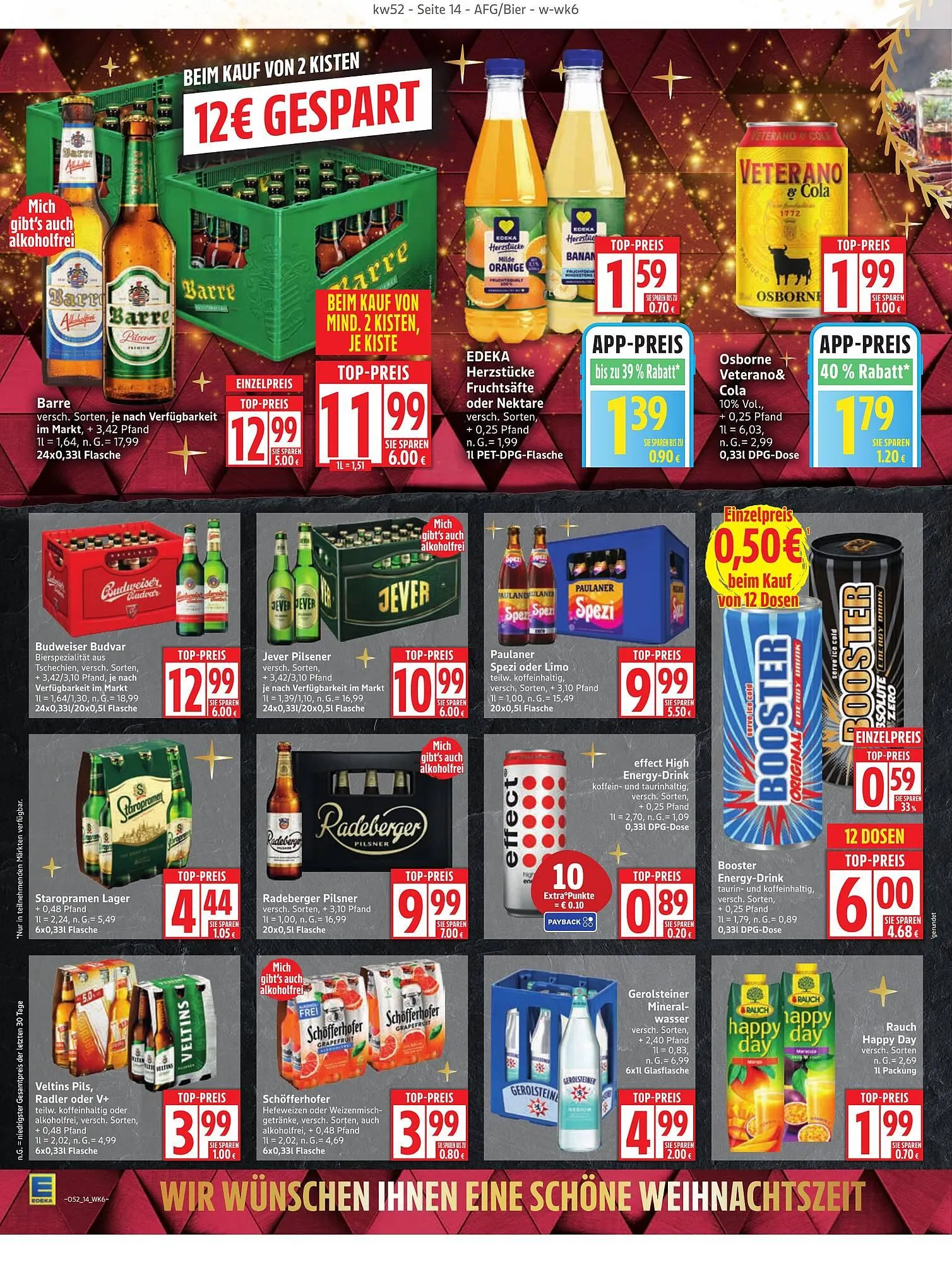 Edeka Prospekt von 22. Dezember bis 27. Dezember 2025 - Prospekt seite 14