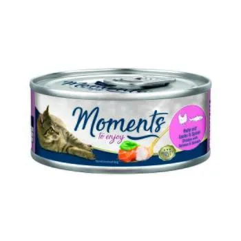 MOMENTS Adult Huhn mit Lachs und Spinat 12x70 g
