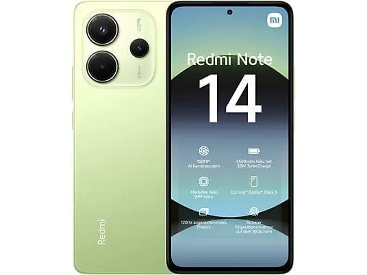 XIAOMI Redmi Note 14 128 GB Lime Green Dual SIM
