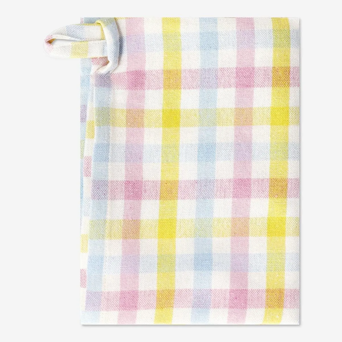 Checkered tea towel
