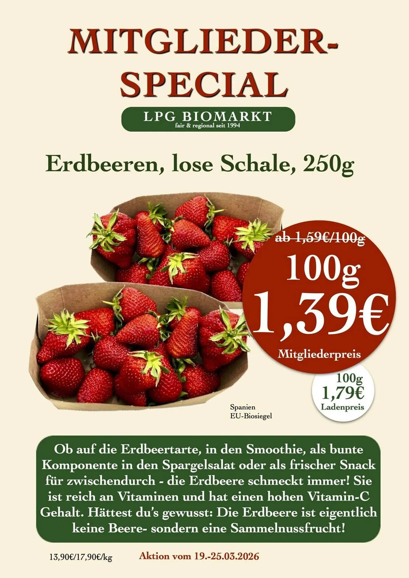 LPG Biomarkt Prospekt von 19. März bis 25. März 2026 - Prospekt seite 17