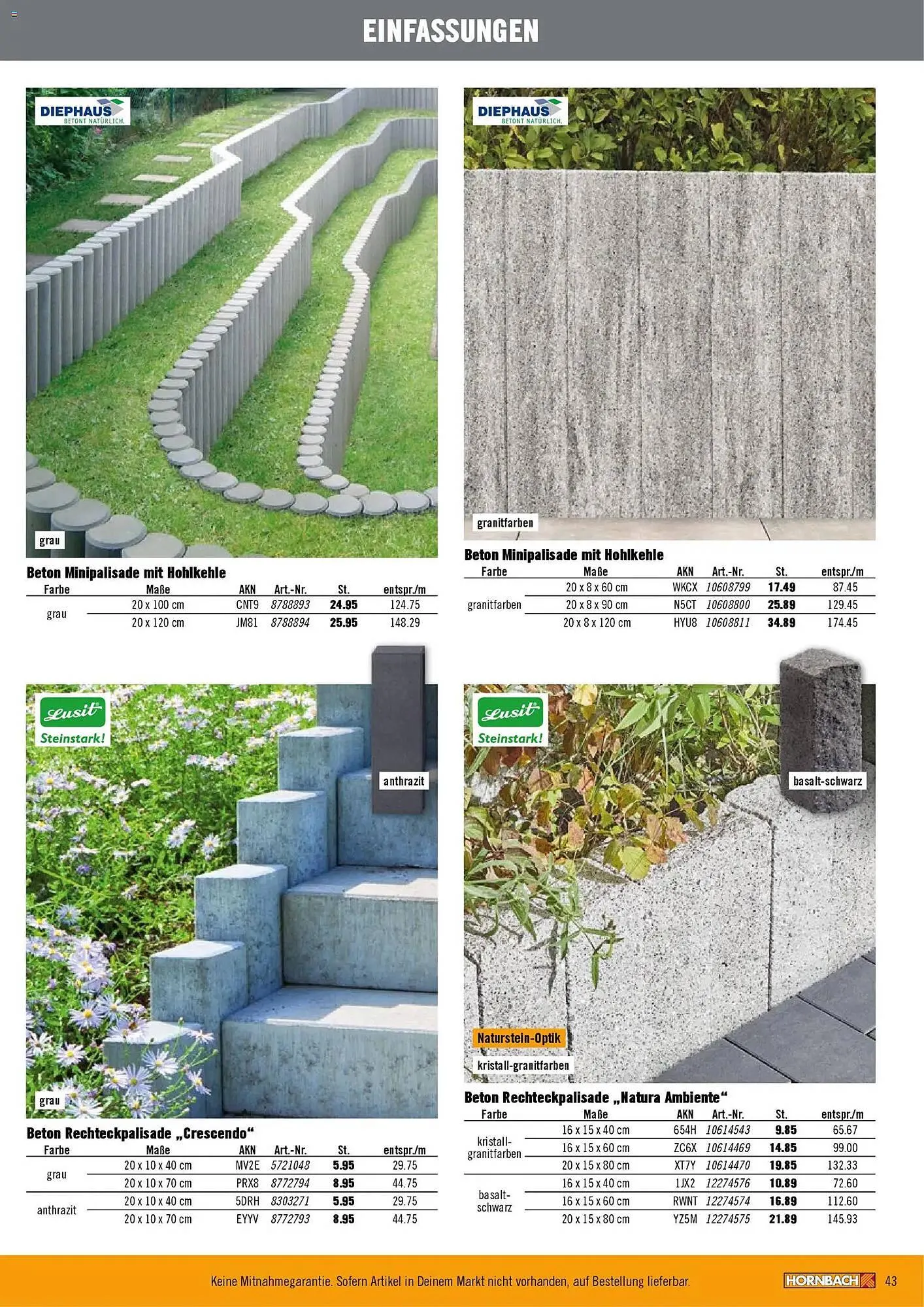 Hornbach Prospekt von 12. Februar bis 31. Dezember 2026 - Prospekt seite 43