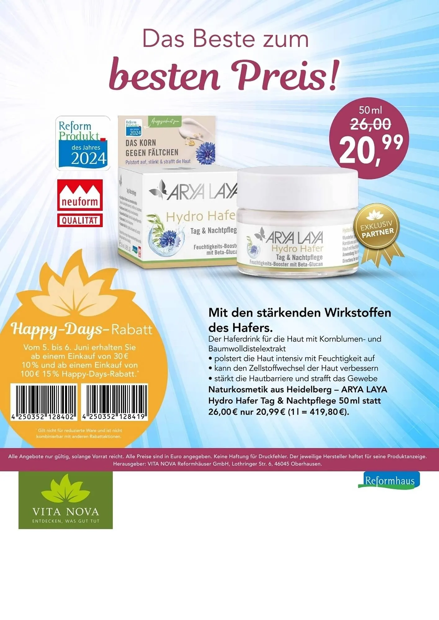 Vita Nova Prospekt von 1. Juni bis 30. Juni 2025 - Prospekt seite 8