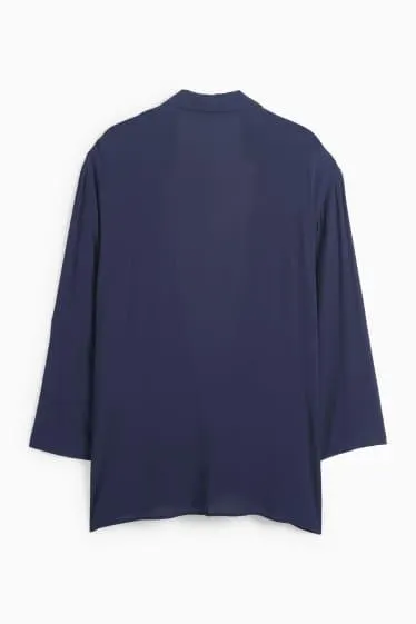 Beach blouse with knot detail