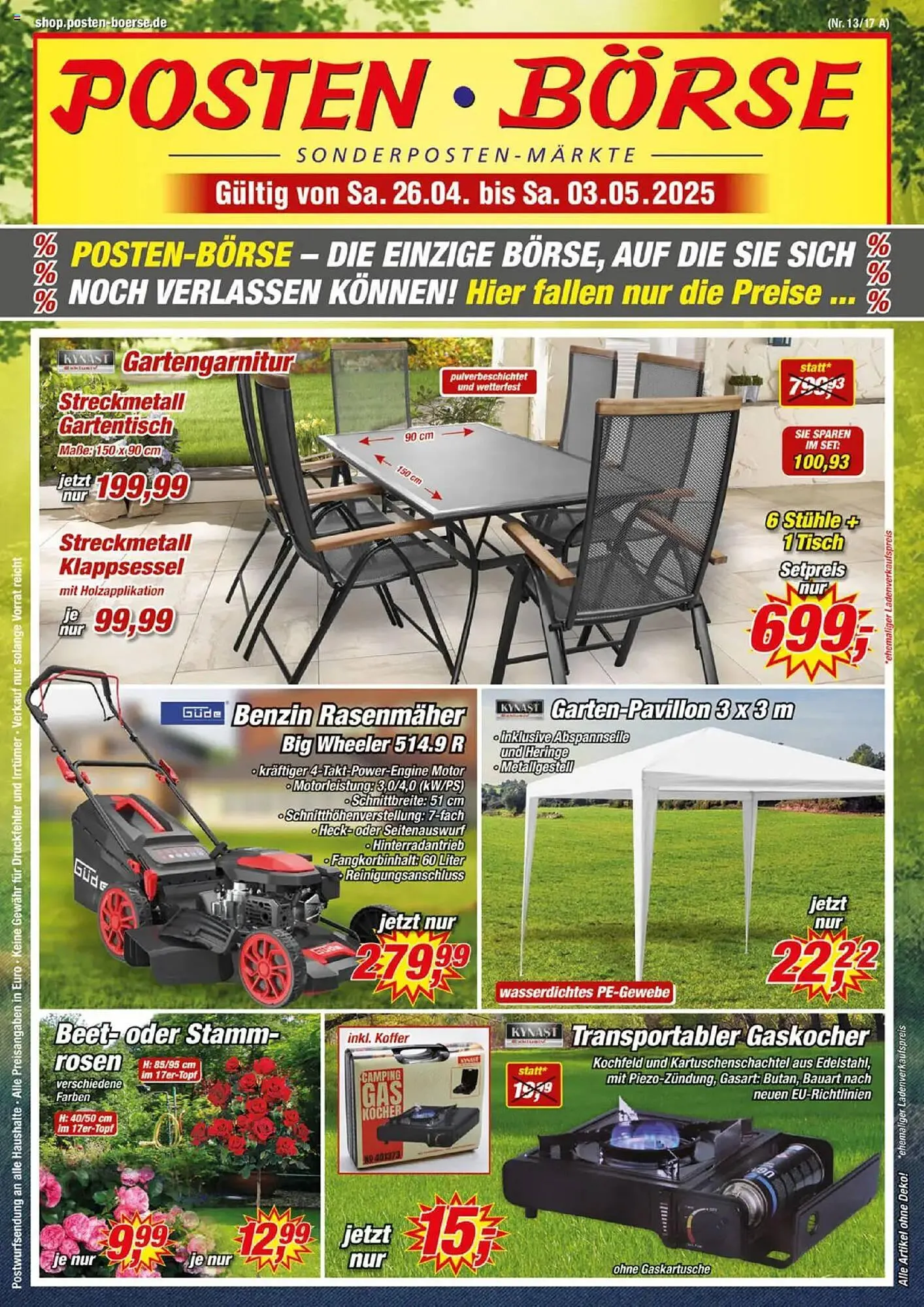 Posten Börse Prospekt von 26. April bis 3. Mai 2025 - Prospekt seite 1