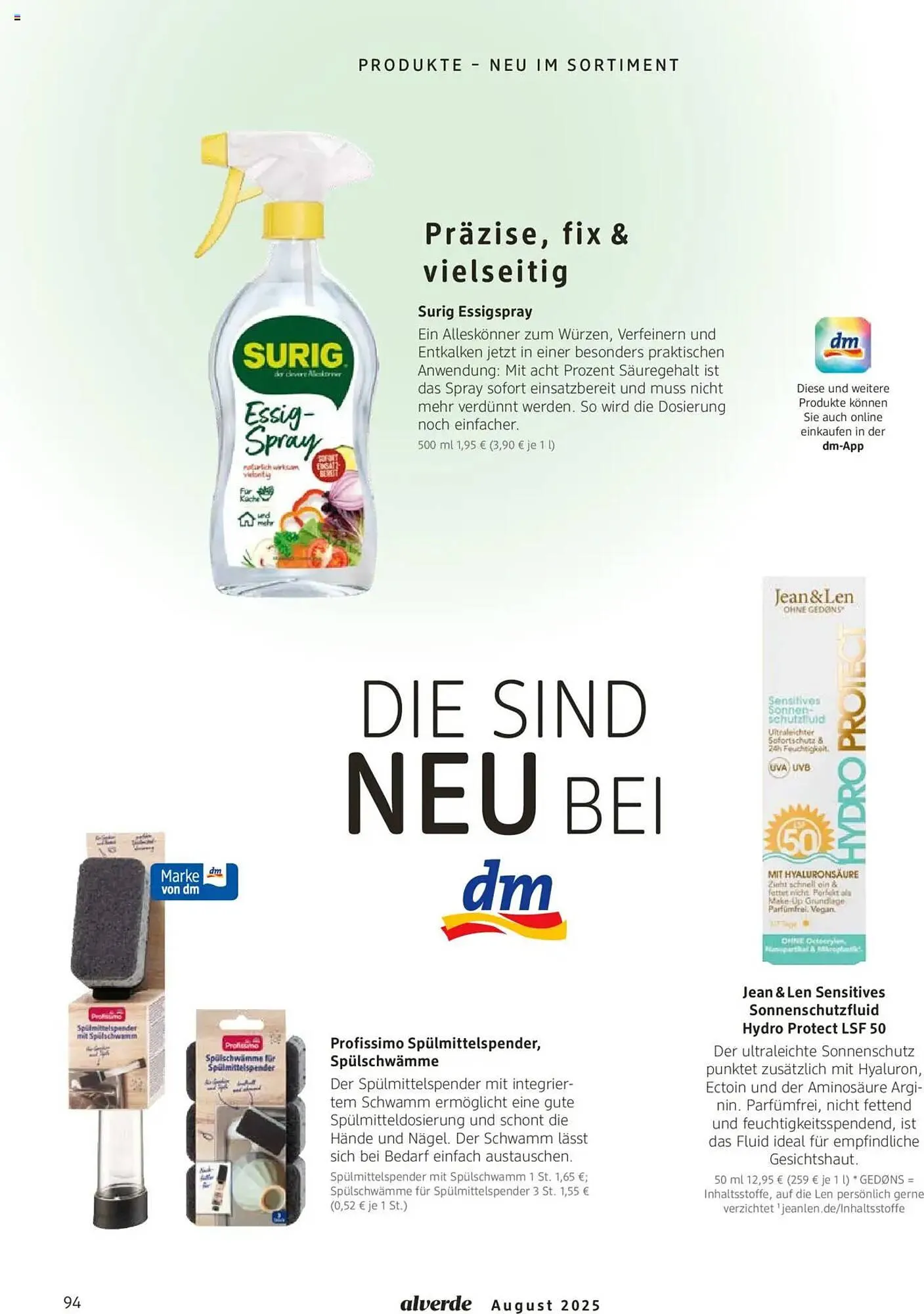 dm drogerie Prospekt von 1. August bis 31. August 2025 - Prospekt seite 94