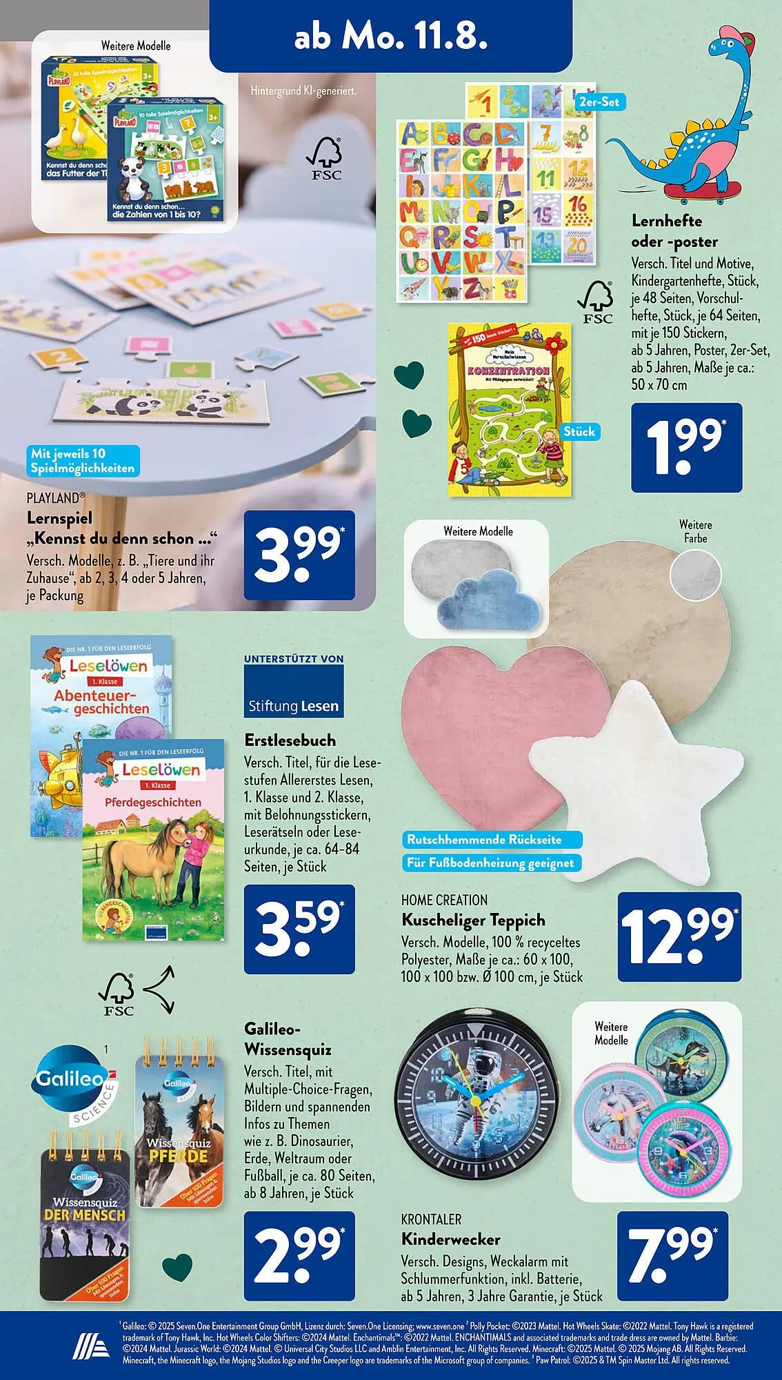 Aldi Süd Prospekt von 11. August bis 16. August 2025 - Prospekt seite 11