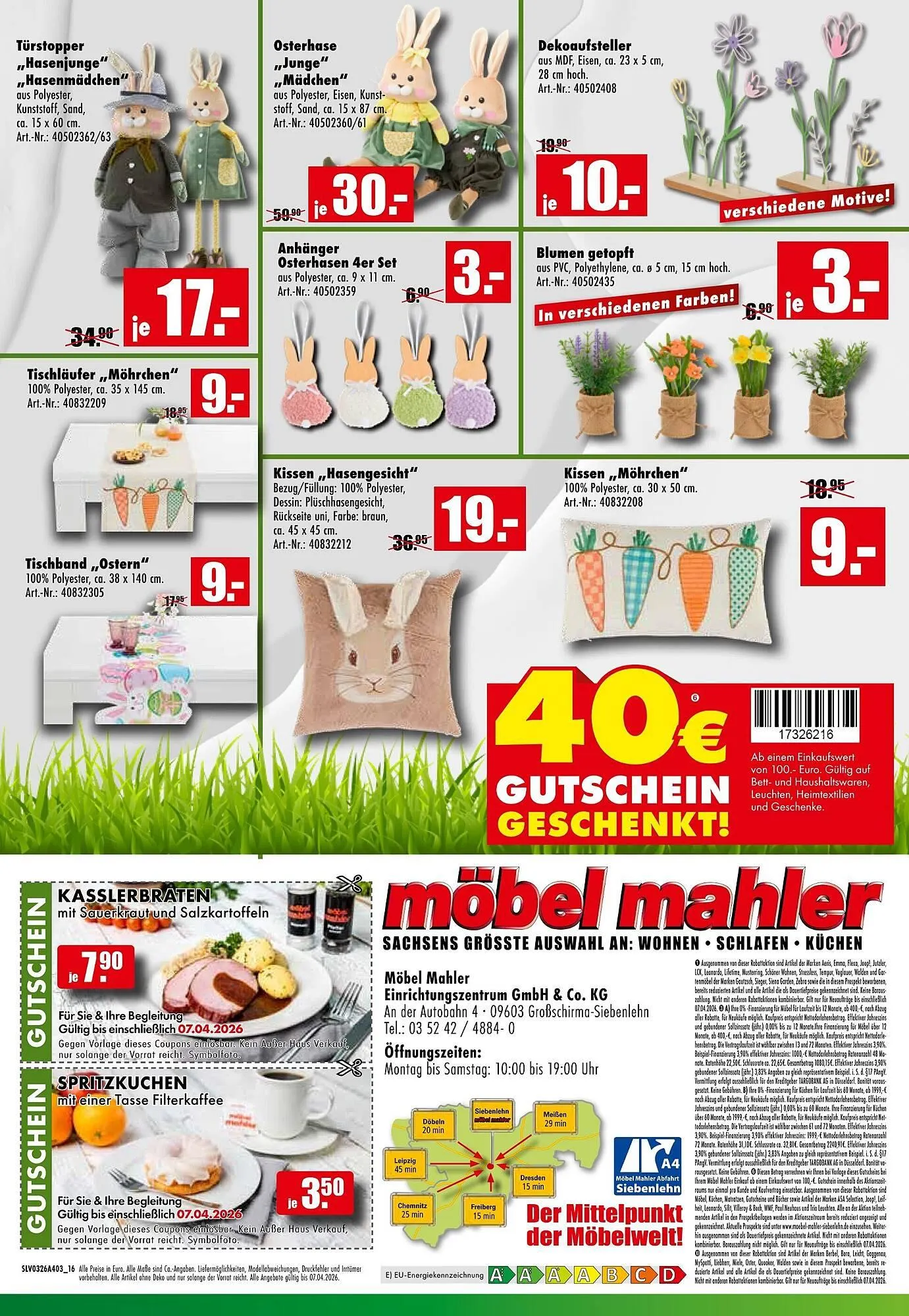 Möbel Mahler Katalog von 25. März bis 7. April 2026 - Prospekt seite 16