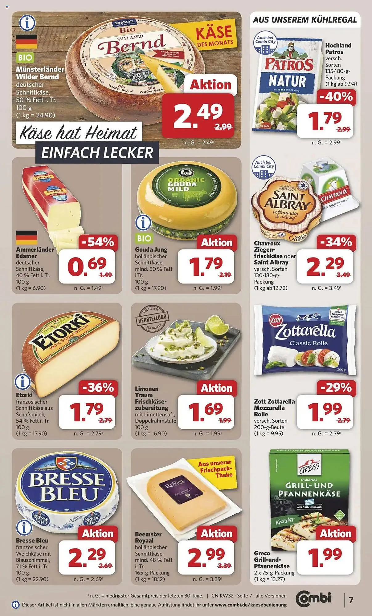 Combi Prospekt von 3. August bis 9. August 2025 - Prospekt seite 7