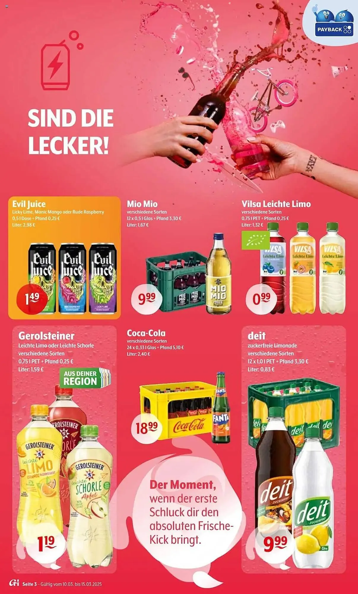 Trink und Spare Prospekt von 10. März bis 15. März 2025 - Prospekt seite 3