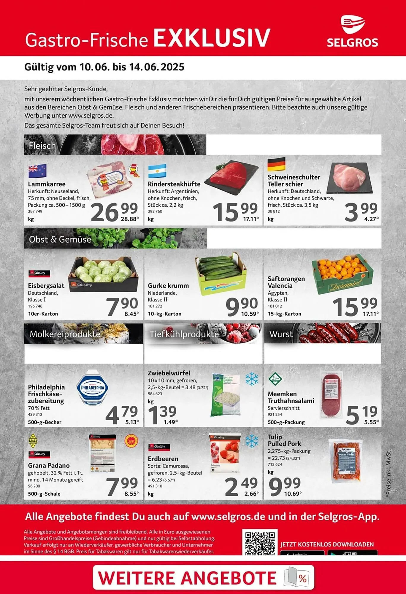Selgros Prospekt von 10. Juni bis 15. Juni 2025 - Prospekt seite 1