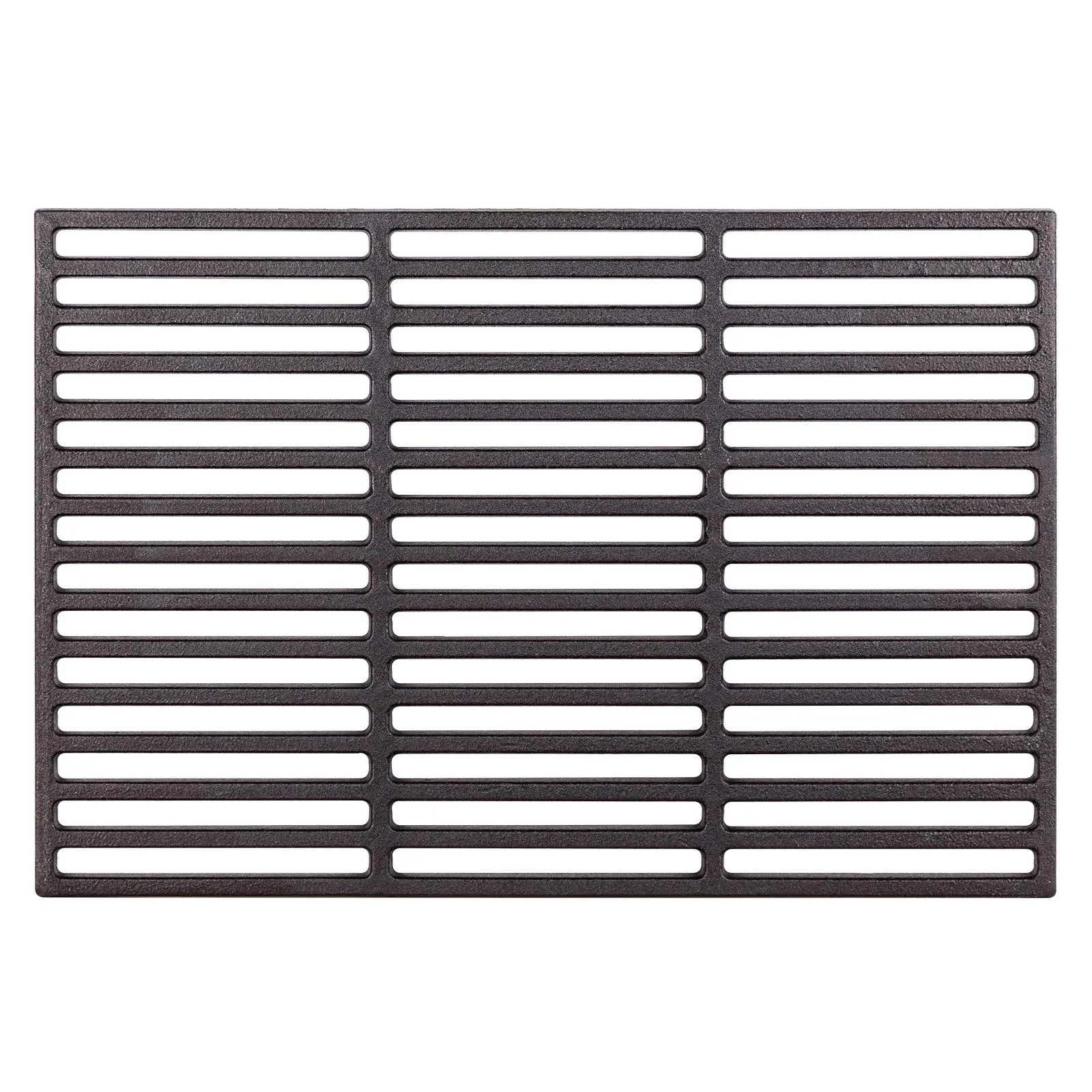 Grillrost Gusseisen eckig 45x30 emailliert Grillgitter, Gussrost