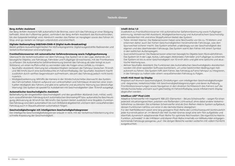 Opel Astra 5-Türer von 12. November bis 12. November 2025 - Prospekt seite 16