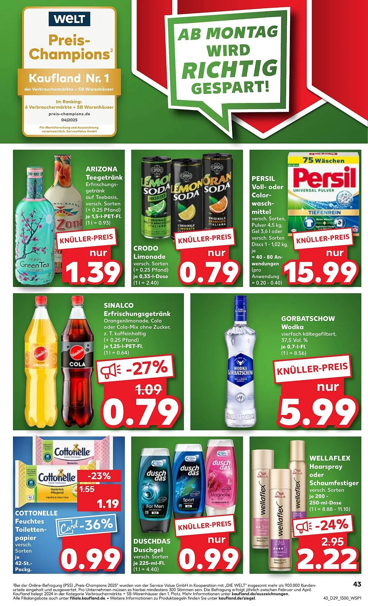 Kaufland Prospekt von 17. Juli bis 23. Juli 2025 - Prospekt seite 43