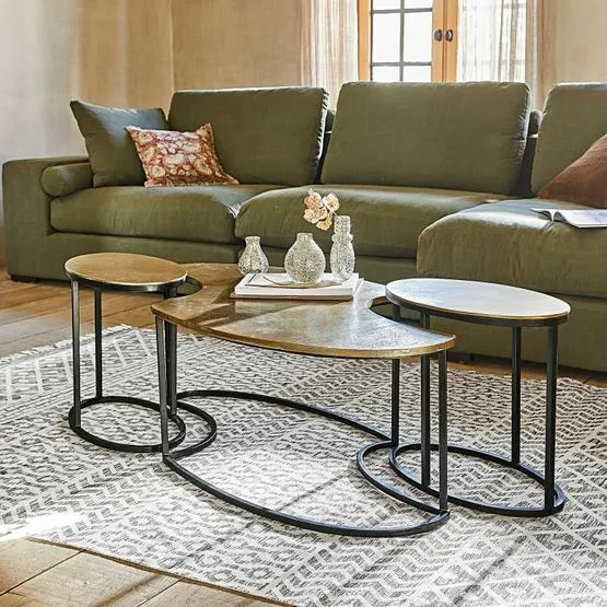 Couchtisch 3er Set Pétalique