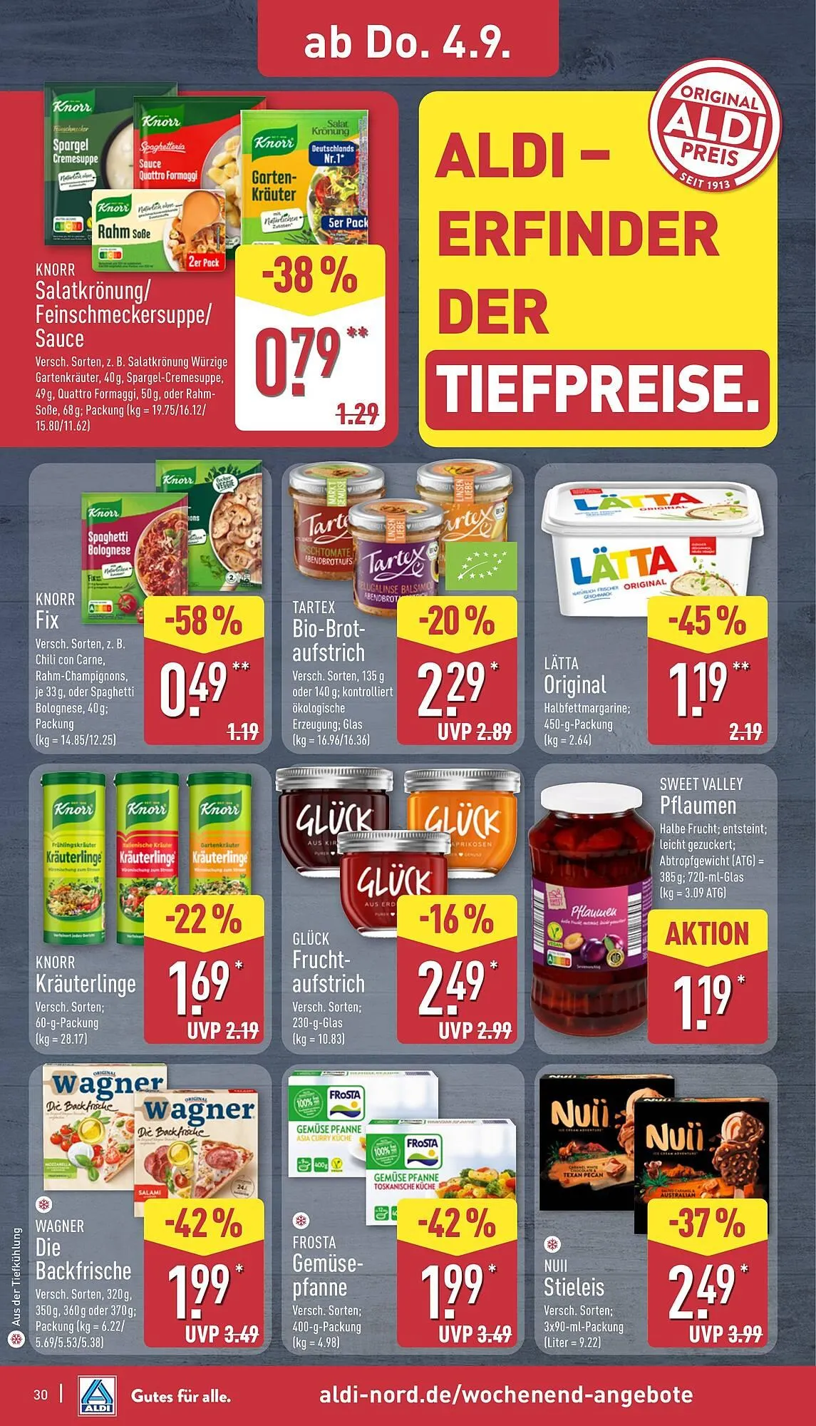 Aldi Nord Prospekt von 1. September bis 6. September 2025 - Prospekt seite 30