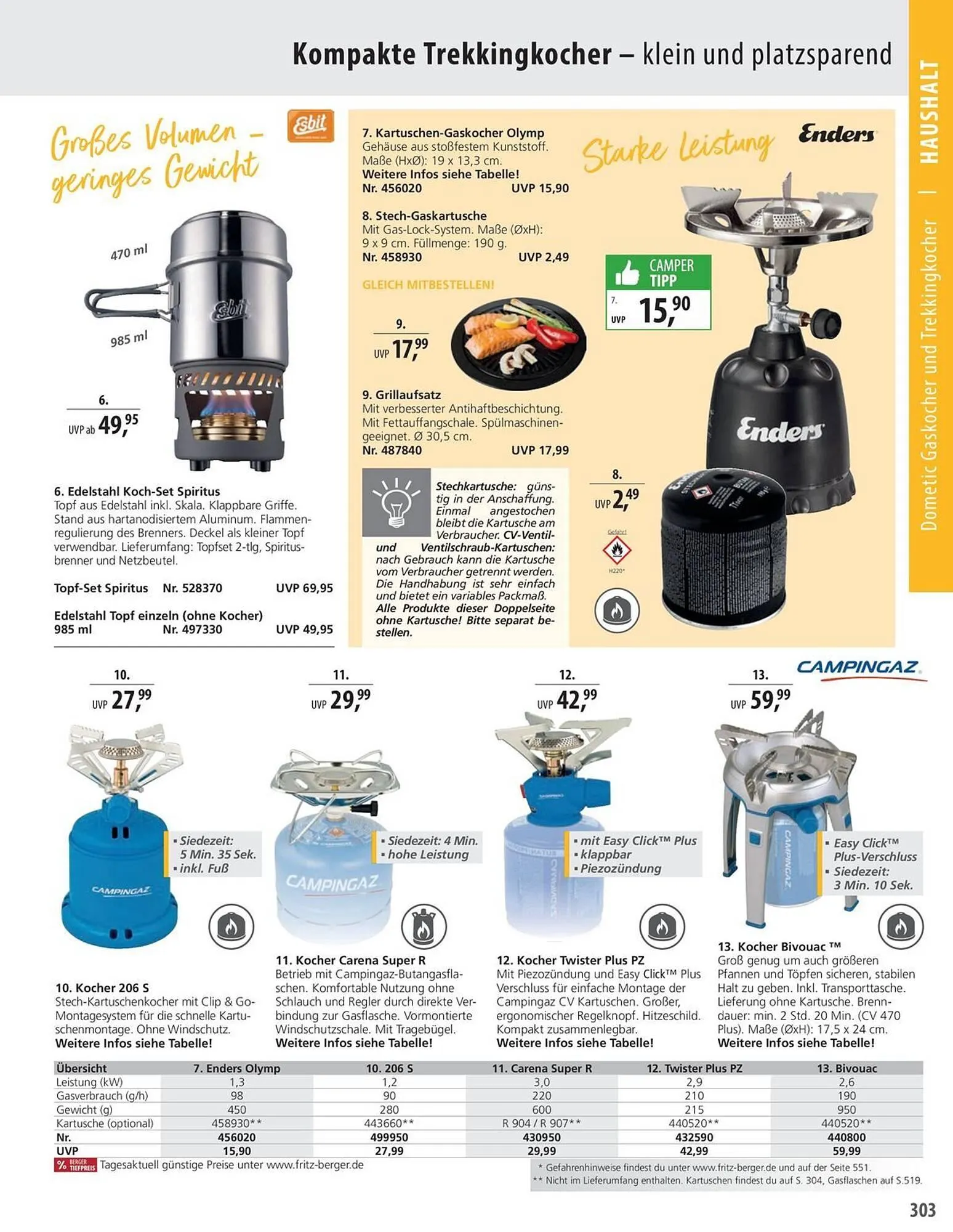 Fritz Berger Prospekt von 27. Mai bis 31. Dezember 2025 - Prospekt seite 303