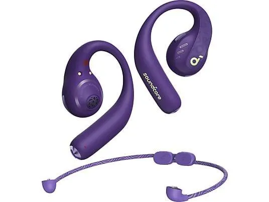 SOUNDCORE BY ANKER AeroFit Pro, Open-ear Kopfhörer Bluetooth Neonlila