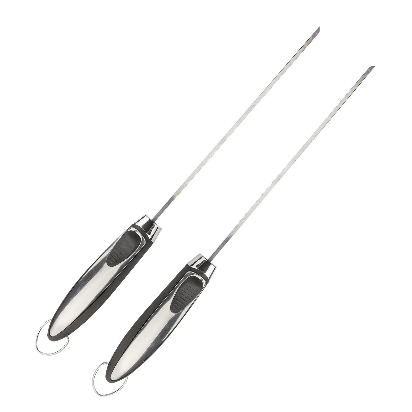 Edelstahl Grillspieß / Spieß 2-tlg. 49,5cm Grillzubehör