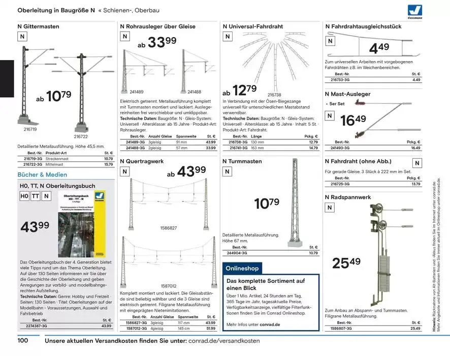 Modellbahn Katalog von 29. Oktober bis 31. Dezember 2025 - Prospekt seite 102