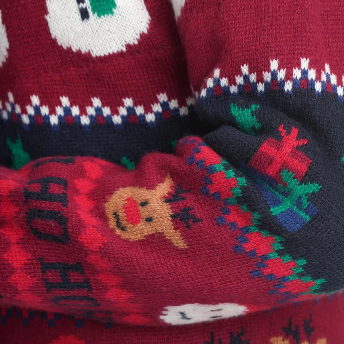 Damen Weihnachtspullover mit Allover-Muster