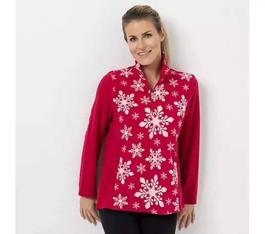 POLARSTERN Troyer, 1/1-Arm Mikrofaser Fleece Stehkragen Seitenschlitze