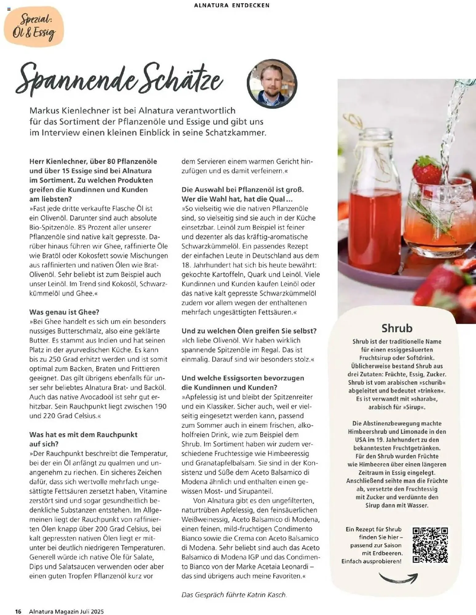 Alnatura Prospekt von 1. Juli bis 31. Juli 2025 - Prospekt seite 16